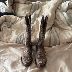 Corral Tan Leather Cowboy Boots